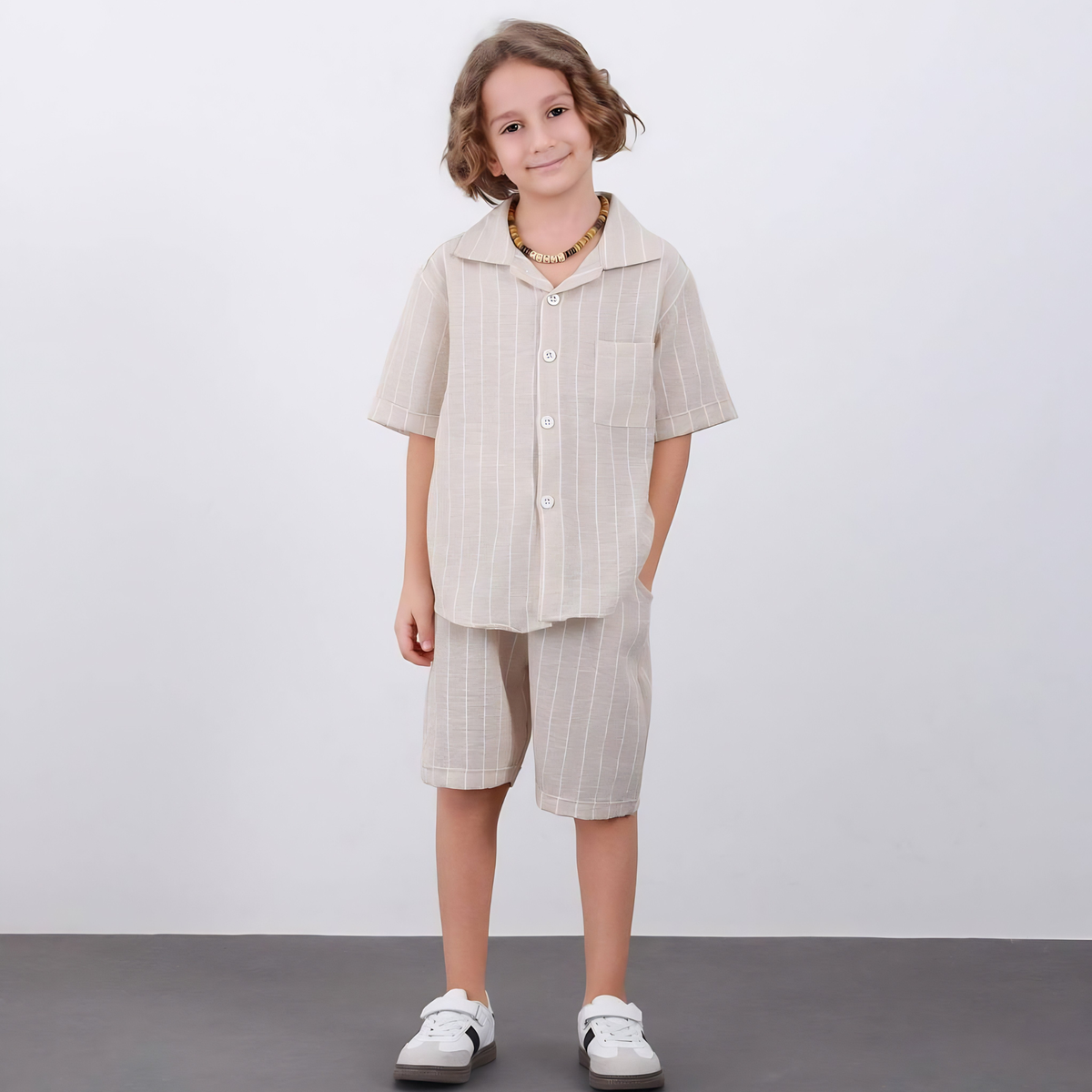 Luca Striped Dressy Shorts Set