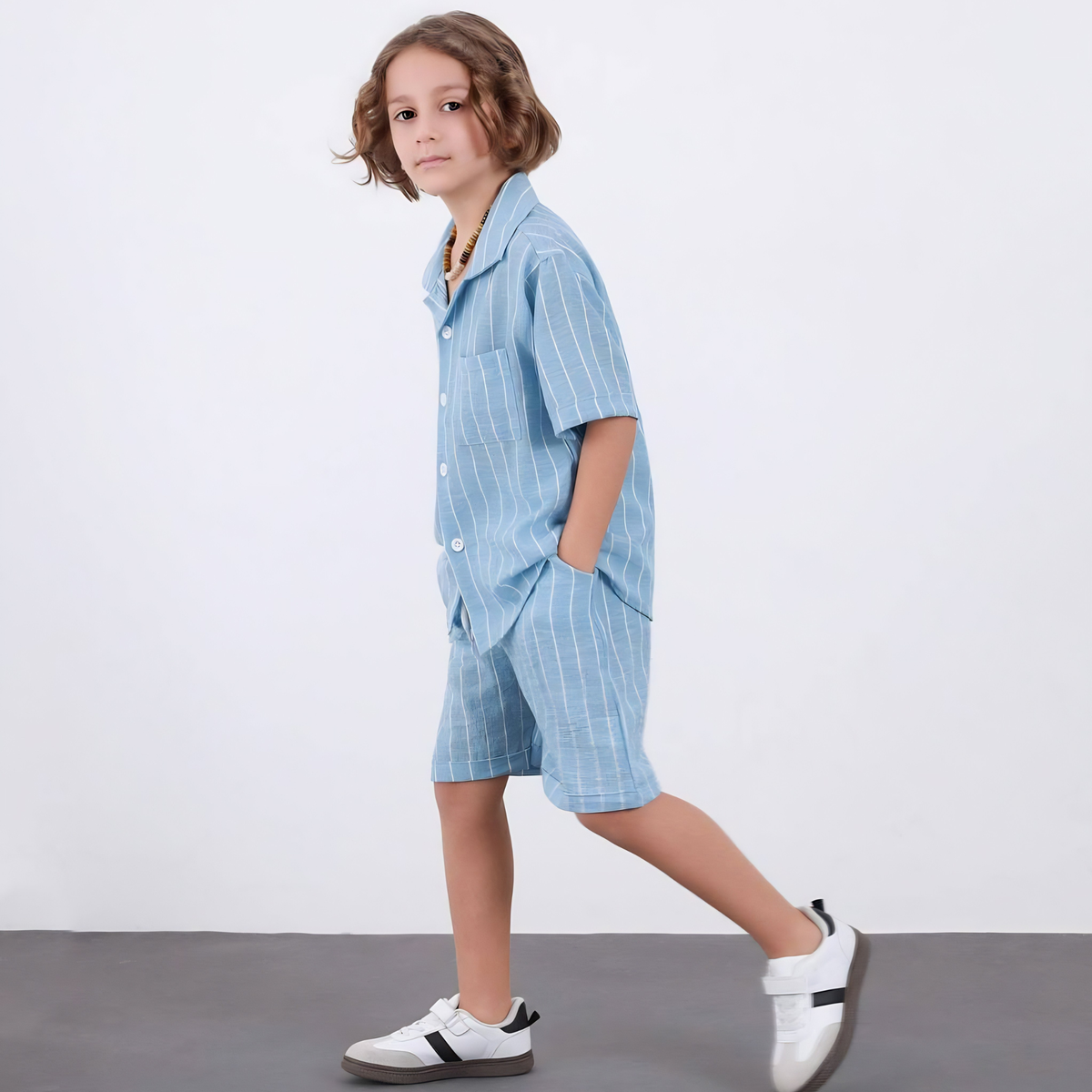 Luca Striped Dressy Shorts Set