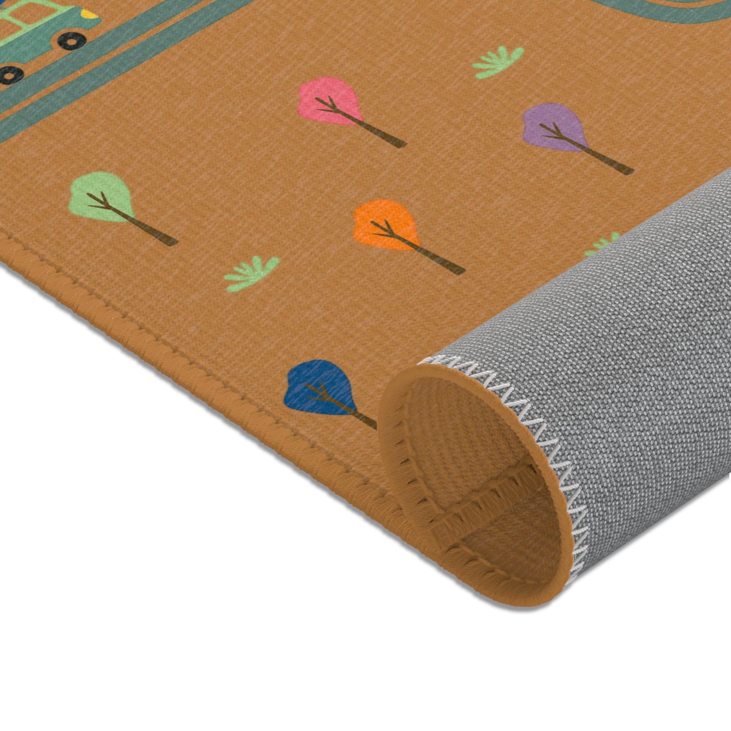 Whimsical Road Trip Area Rug | Fun Decor for Kids' Rooms, Living Spaces, Family Gatherings, Gift Idea for Wanderlust Lovers