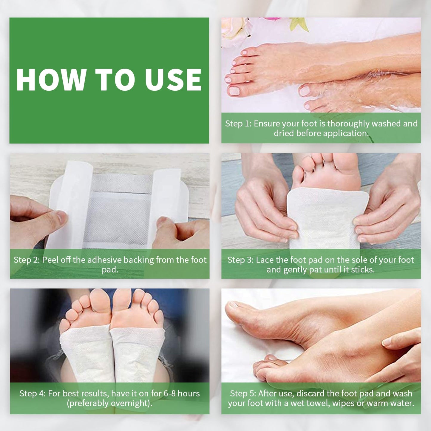 30 Pcs Sleep Foot Pads Natural Foot Patches Herbal Foot and Body Care