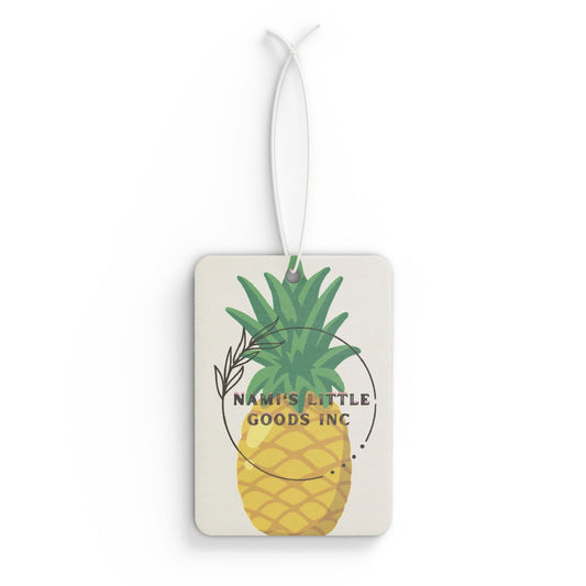 Pineapple Car Air Freshener, Tropical Aroma Car Charm, Cute Car Decor, Summertime Gift, Eco-Friendly Freshener