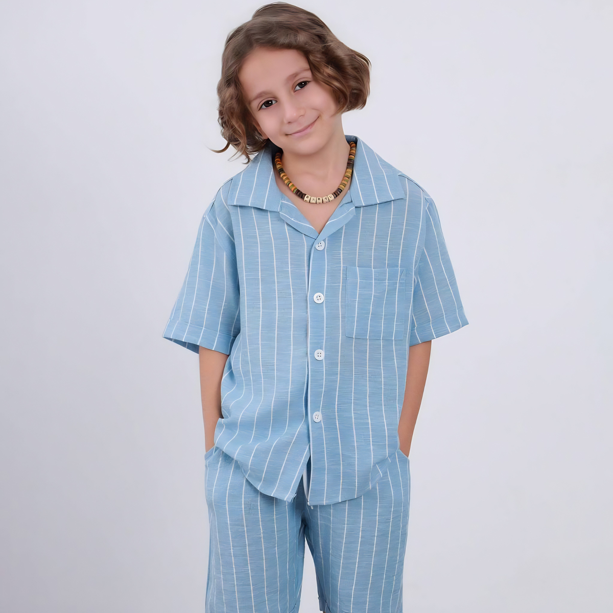 Luca Striped Dressy Shorts Set
