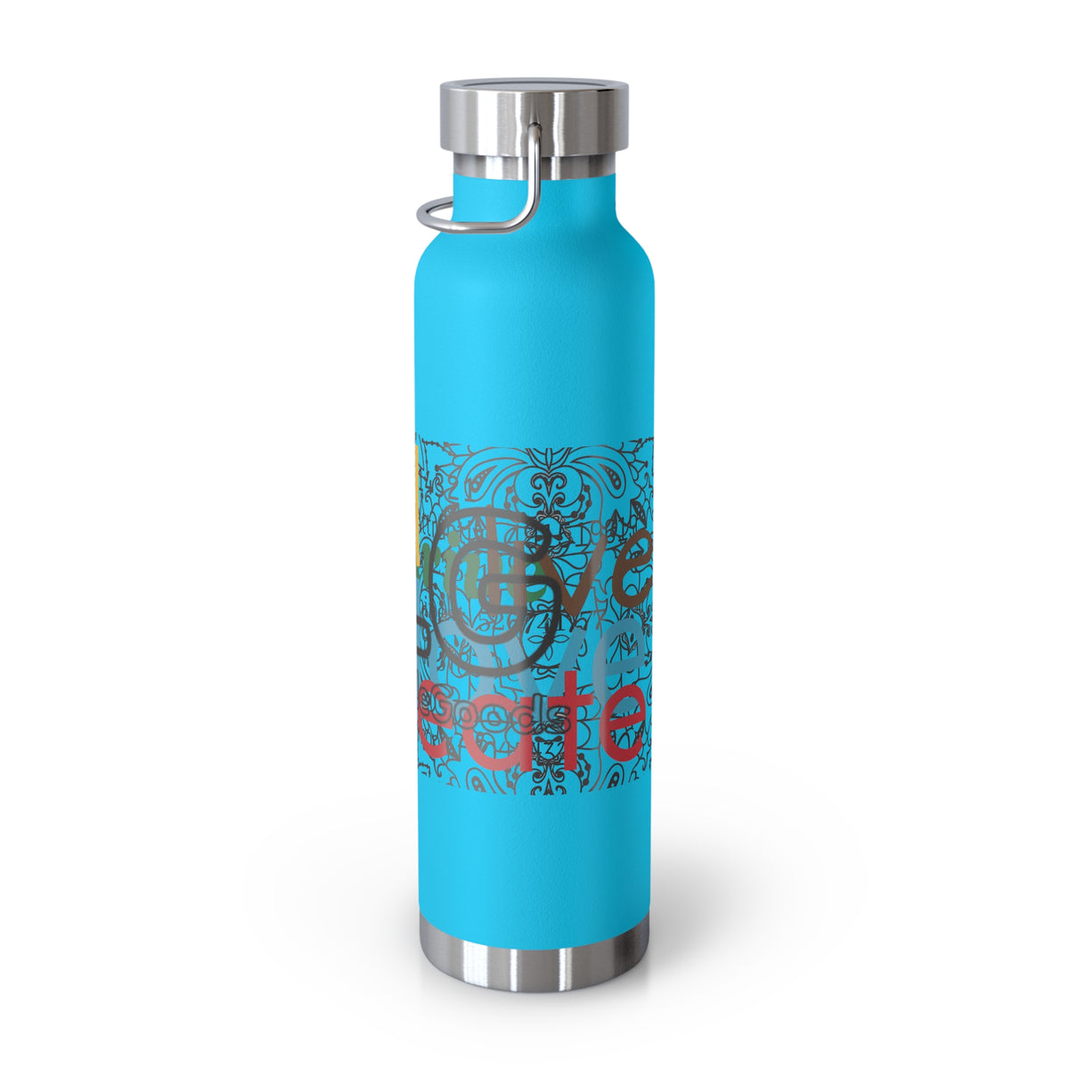 Colorful Insulated Water Bottle with Motivational Quotes, Travel Mug, Eco-Friendly, Gift for Fitness Enthusiasts, Hydration Companion