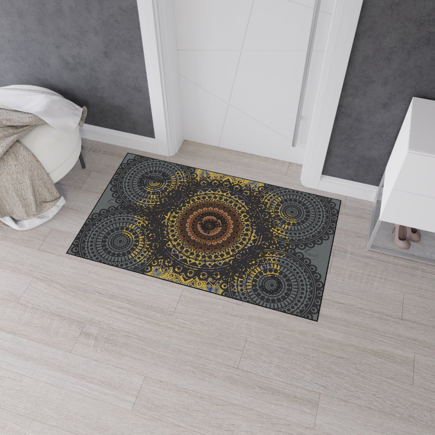 Mandala Heavy Duty Floor Mat | Boho Home Decor, Non-slip Mat, Indoor/Outdoor Rug, Kitchen Mat, Bathroom Mat