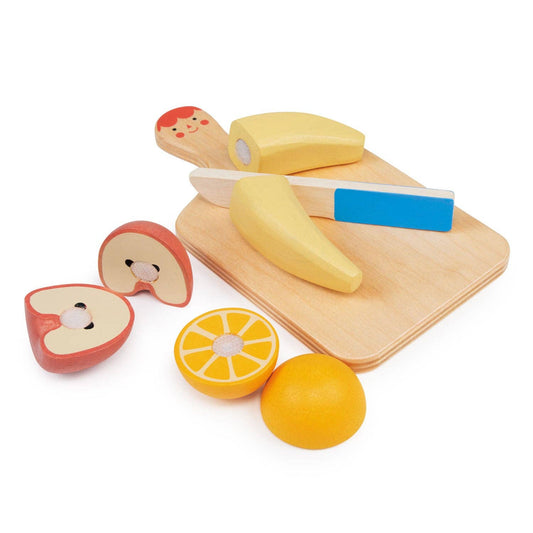 Mentari Toys - Smiley Fruit Chopping Board - Canadian Supplier - Ages 2+