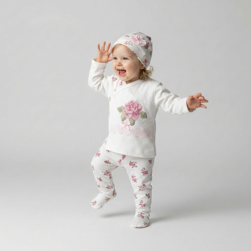 Rosy Rose Newborn 3PC Set