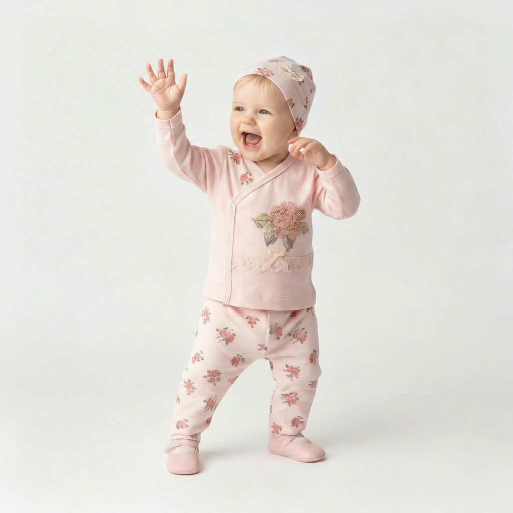Rosy Rose Newborn 3PC Set
