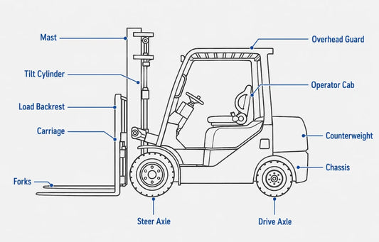 TEST forklift labelled