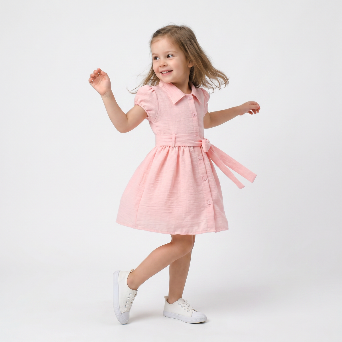 Mila Charm Girls Cotton Dress