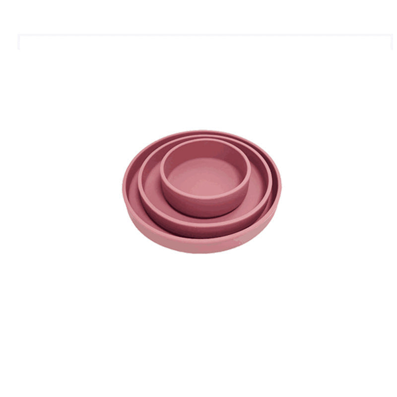 Baby Training And Feeding Silicone Dinner Plate Baby Food Supplement
