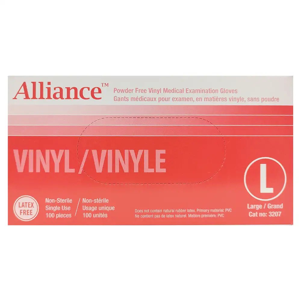 Alliance Vinyl Gloves - 100 / Box