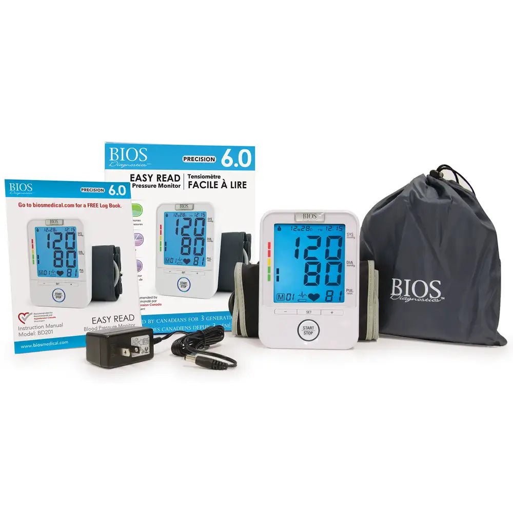 Bios BD201 Blood Pressure Monitor - Easy Read for Accurate Health Tracking in Canada
