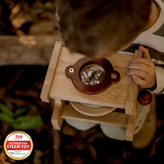 QToys Australia (USA) Wooden Microscope