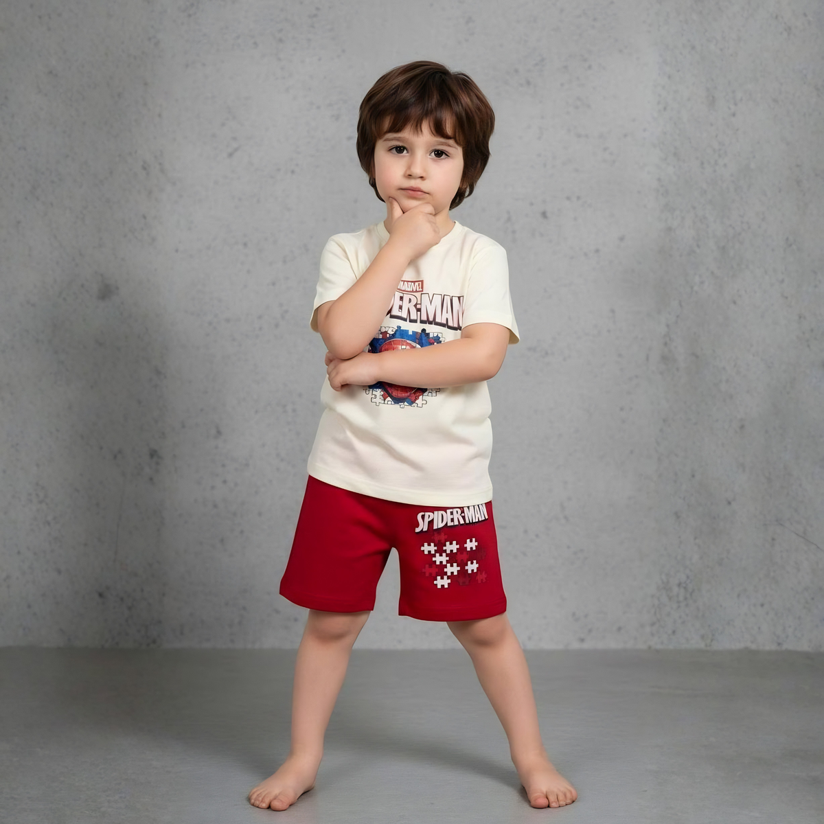 Puzzle Hero Boys Shorts Set