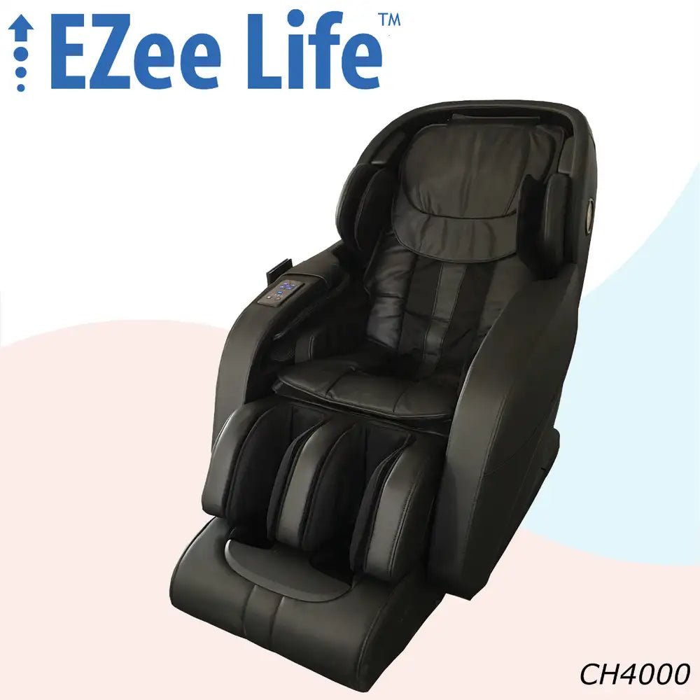 CH4000 Full Body 4D Massage Chair &ndash; Ultra-Long Curved Rails, Airbag System &amp; Bluetooth App Control for Home Wellness in Canada