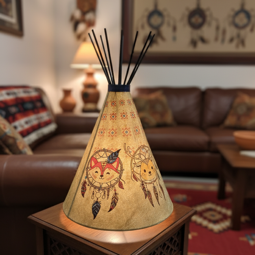 Little Dream Catcher Teepee Lamp