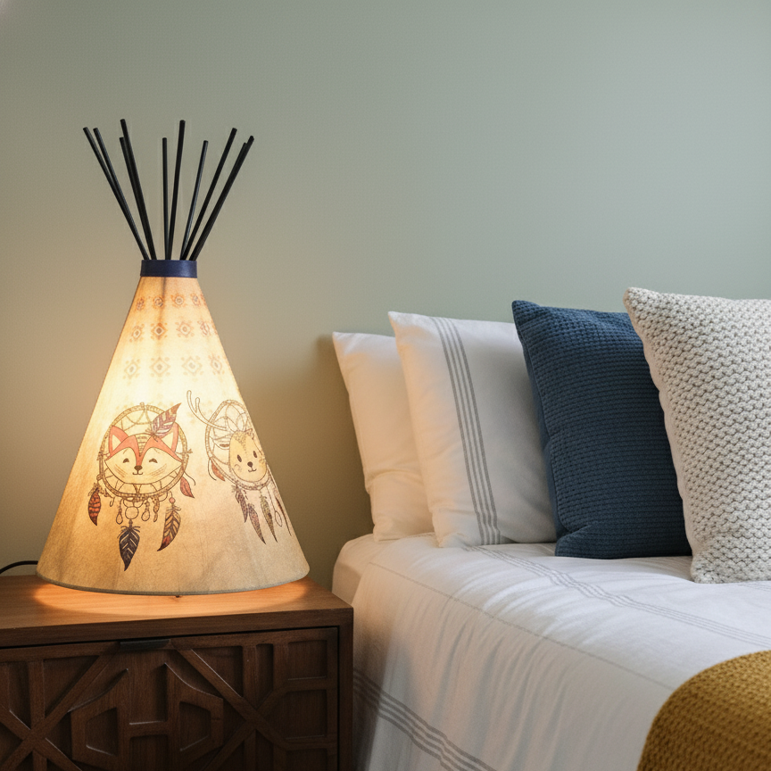 Little Dream Catcher Teepee Lamp