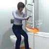Stander ST1100W Security Pole & Curve Grab Bar | 300 lb Support Canada