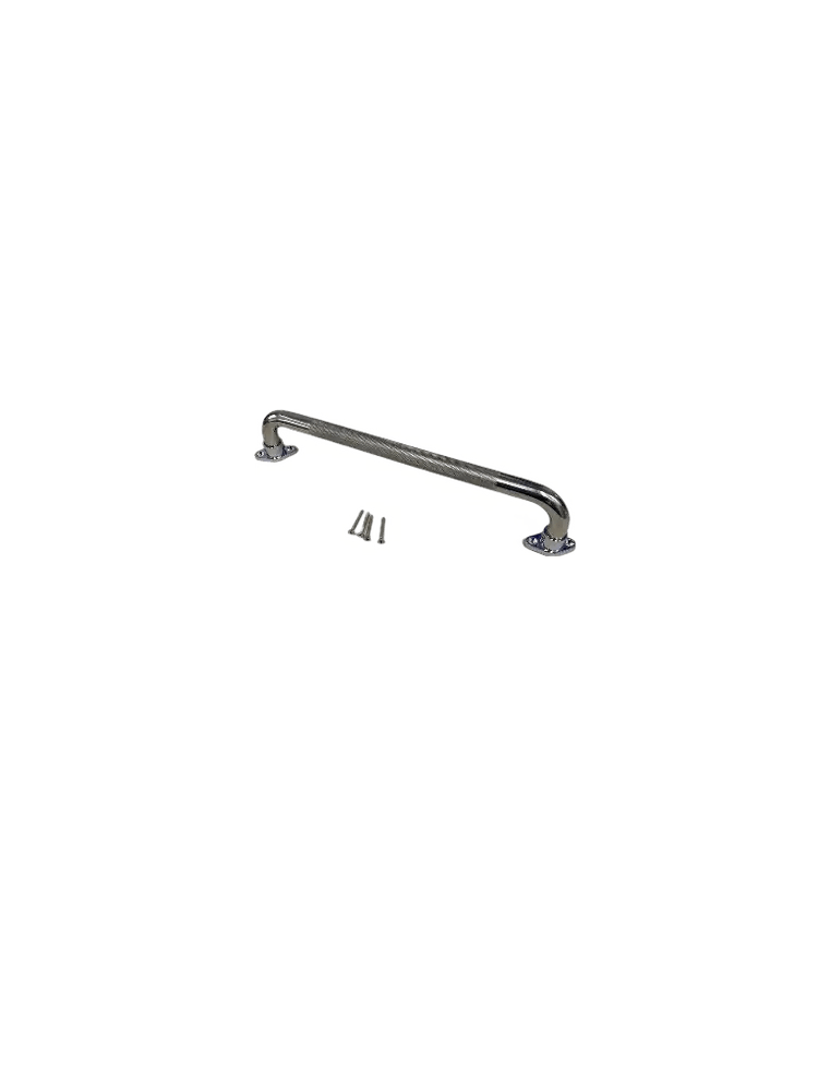 Maple Leaf Stainless Steel Grab Bar with Rotating Flange - Rust-Resistant Bathroom Safety Solution for Canadian Homes
